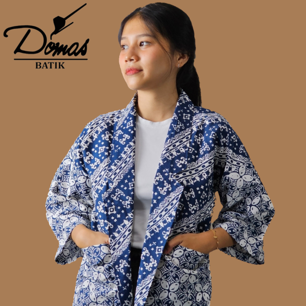 Dante Blazer Batik Atasan Wanita Katun BD 0201007