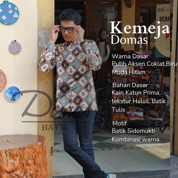 Kemeja Batik Pria Batik Tulis Panjang BD 0301003