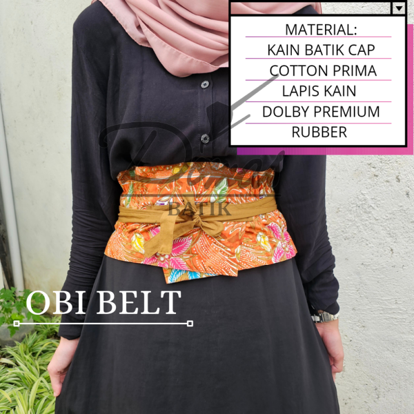 Obi Belt Wanita Premium Orange BD 0404005