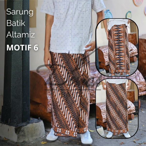 Altamiz Sarung Batik Katun Cap Kombinasi Tulis