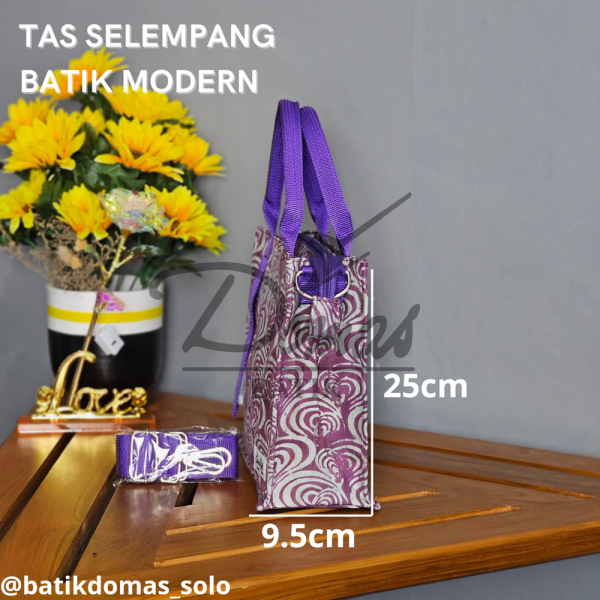 Danastri Tas Batik Selempang Wanita Purple Grey BD 0401026 - Image 2