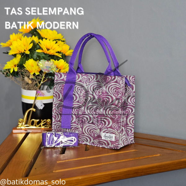 Danastri Tas Batik Selempang Wanita Purple Grey BD 0401026