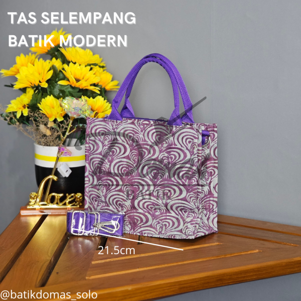 Danastri Tas Batik Selempang Wanita Purple Grey BD 0401026 - Image 3