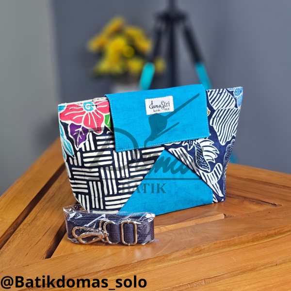 Tas Selempang Handbag Batik Sego Bungkus Biru BD 0401033