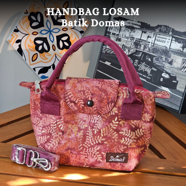 Tas Selempang Batik Wanita Losam Pink BD 0401053