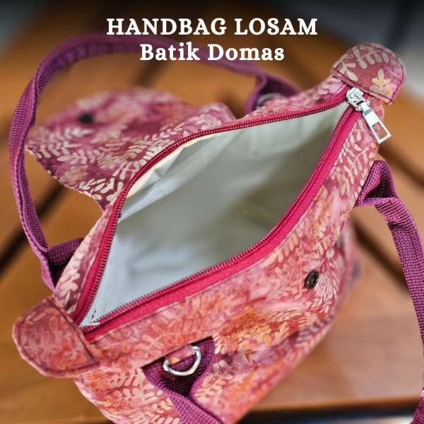 Tas Selempang Batik Wanita Losam Pink BD 0401053 - Image 5