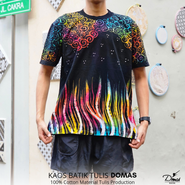 Kaos Batik Tulis Cotton Unisex Flame BD 0301004