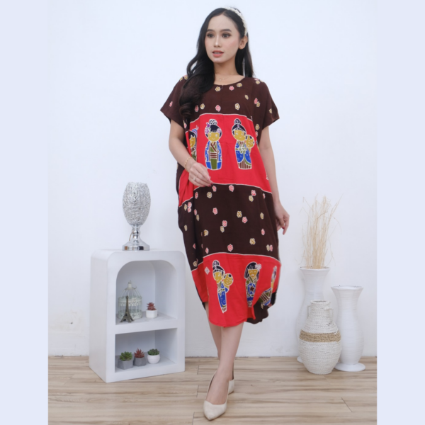 Domas Daster Batik Kelelawar Rayon Super Premium Ondel Ondel BD 0204013 - Image 4