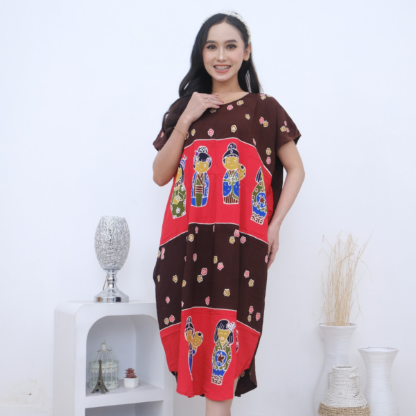 Domas Daster Batik Kelelawar Rayon Super Premium Ondel Ondel BD 0204013 - Image 2