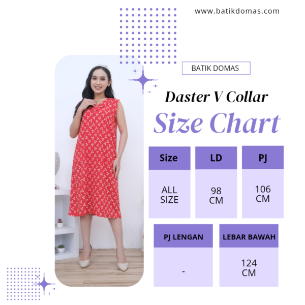 Domas Daster Batik V Collar Rayon Super Premium BD 0204014 - Image 2