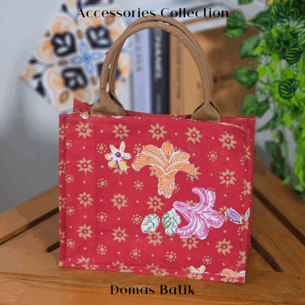 Handbag Batik Modern Batik Cap Tulis Red Truntum BD 0401072 - Image 4