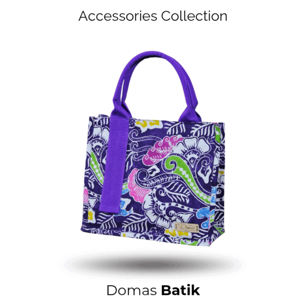 Handbag Batik Modern Batik Cap Tulis Purple BD 0401071