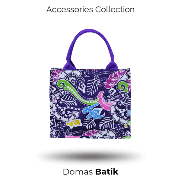 Handbag Batik Modern Batik Cap Tulis Purple BD 0401071 - Image 4