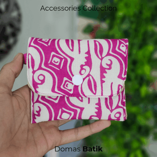 Domas Dompet Batik Foam Pink White BD 0401075