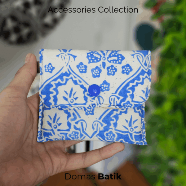 Domas Dompet Batik Foam Blue White BD 0401076