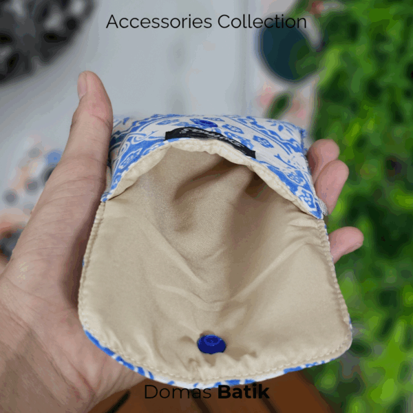 Domas Dompet Batik Foam Blue White BD 0401076 - Image 3