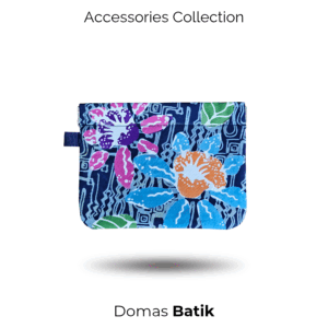 Domas Dompet Batik Magnetis Blue Parang BD 0401074