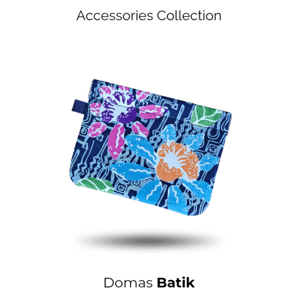 Domas Dompet Batik Magnetis Blue Parang BD 0401074 - Image 3