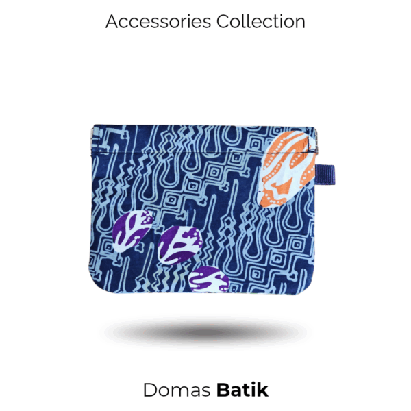 Domas Dompet Batik Magnetis Blue Parang BD 0401074 - Image 2