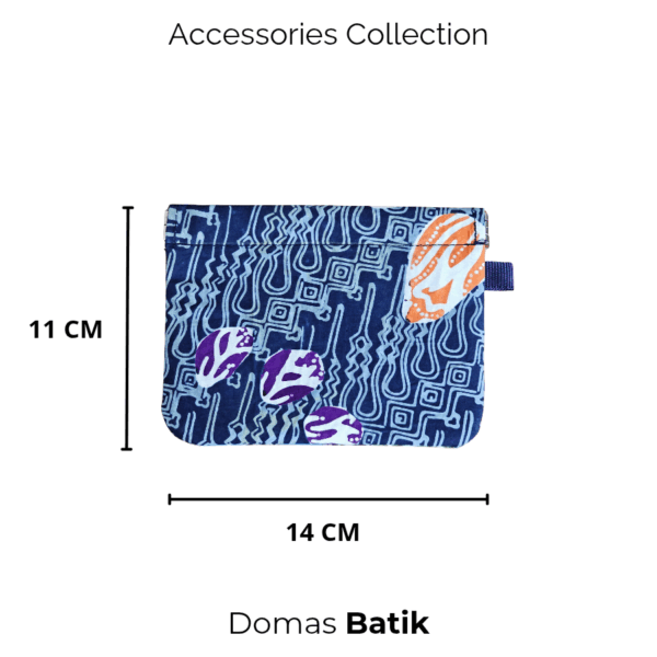 Domas Dompet Batik Magnetis Blue Parang BD 0401074 - Image 4