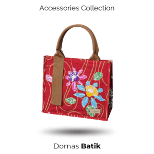 Handbag Batik Modern Batik Cap Tulis Red Abstrak BD 0401079