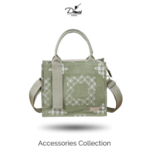 Tas Batik 2 in 1 Modern Batik Cap Hijau Kawung Modern BD 0401080