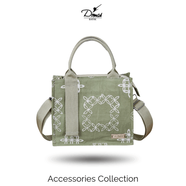 Tas Batik 2 in 1 Modern Batik Cap Hijau Kawung Modern BD 0401080