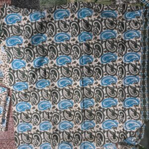 Kain Batik Katun Cap Double Proses Hijau Biru BD 0102007