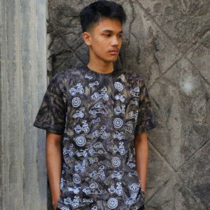 Kaos Batik Cotton Combed Cap Smoke Vehicle Grey BD 0303004