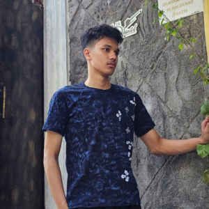 Kaos Batik Cotton Combed Cap Smoke Simple Navy BD 0303003