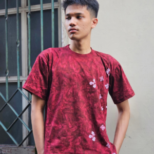 Kaos Batik Cotton Combed Cap Smoke Simple Maroon BD 0303002