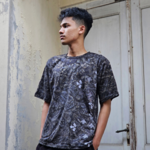 Kaos Batik Cotton Combed Cap Smoke Simple Dark Grey BD 0303001