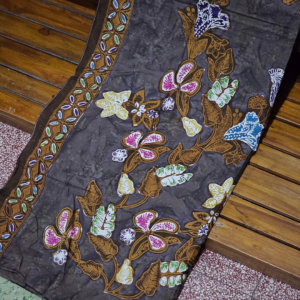 Kain Batik Cuiri Smoke Sogan Colet Abu Abu BD 0102013